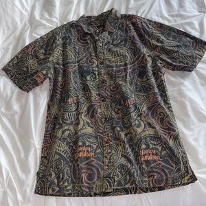 Vintage Harley Davidson Button Up